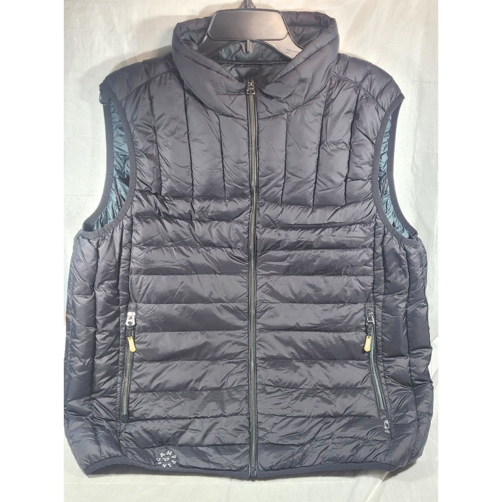 Tumi Pax Women's Down Feathers Insulated Travel Pillow Puffer Vest - Black - XL